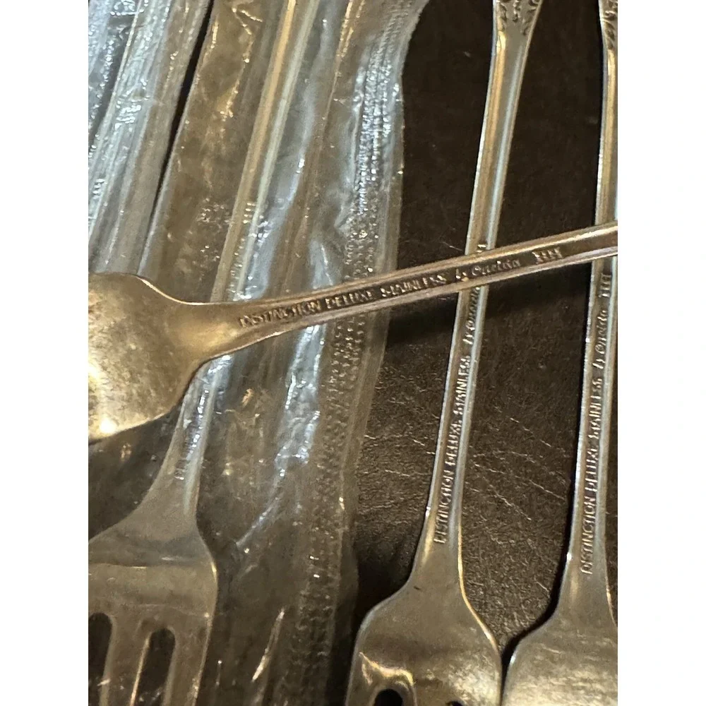 Oneida‎ Kennett Square Distinction Deluxe HH Stainless Cocktail Forks Set Of 7